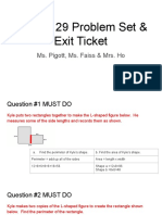 DANIEL MAYMAN - Lesson 29 Problem Set & Exit Ticket