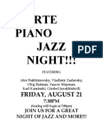 Sept 21 Jazz Event, Friday