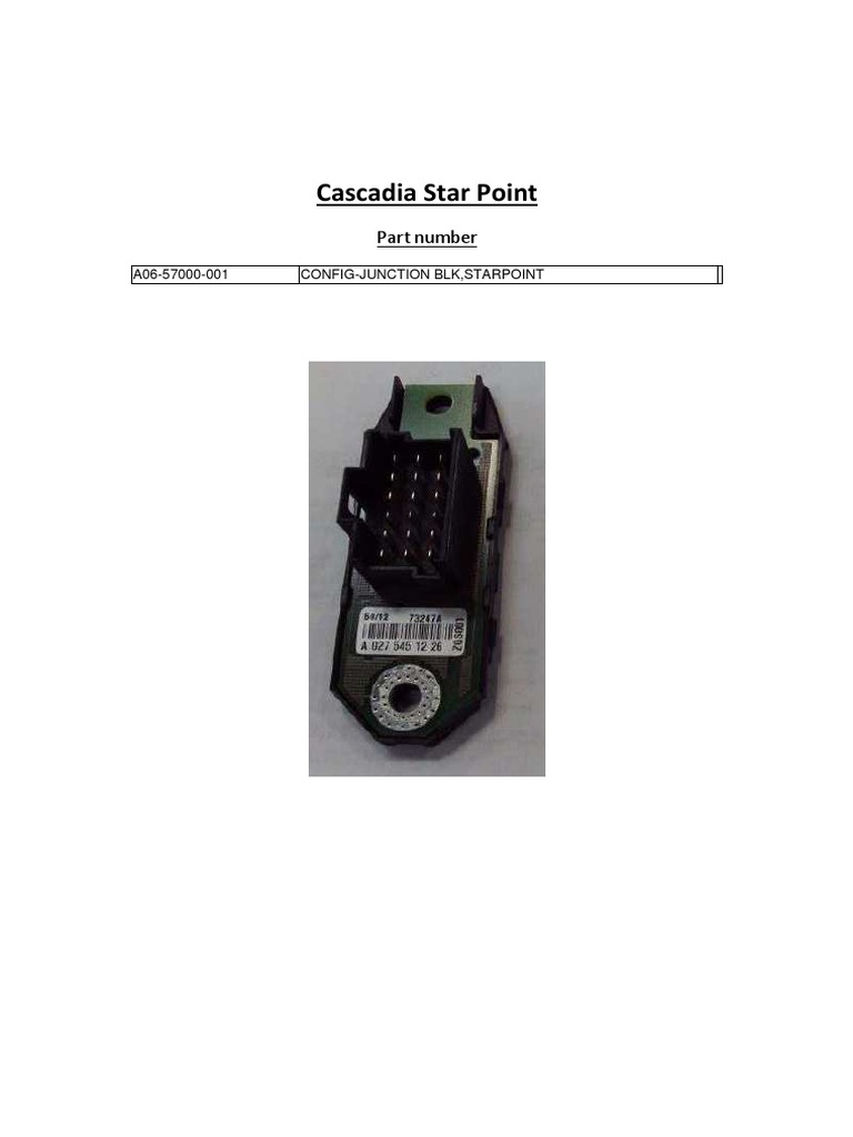 Cascadia Star Point Connector Details | PDF