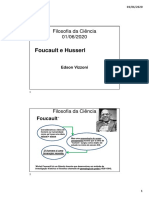 Filosofia Da Ciência Aula 13 Foucault e Husserl PDF