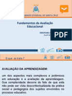 Avaliação da aprendizagem fundamentos