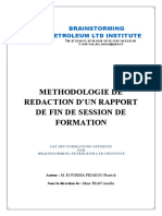 Methodologie de Rc3a9dation Du Rapport de Formation Rev13