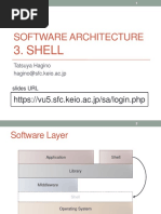 Software Architecture: 3. Shell