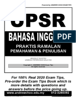 Soalan Fokus Upsr Bahasa Inggeris Pemahaman Penulisan PDF