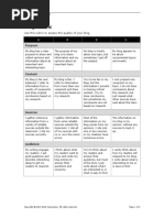 Blog Rubric: Use This Rubric To Assess The Quality of Your Blog