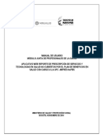Manual de Usuario Junta de Profesionales de La Salud - Mipres v1.0