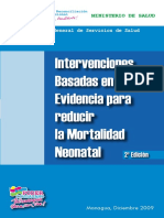Intervenciones Basadas en La Evidencia Reducir Mortalidad Neonatal 2da Edicion