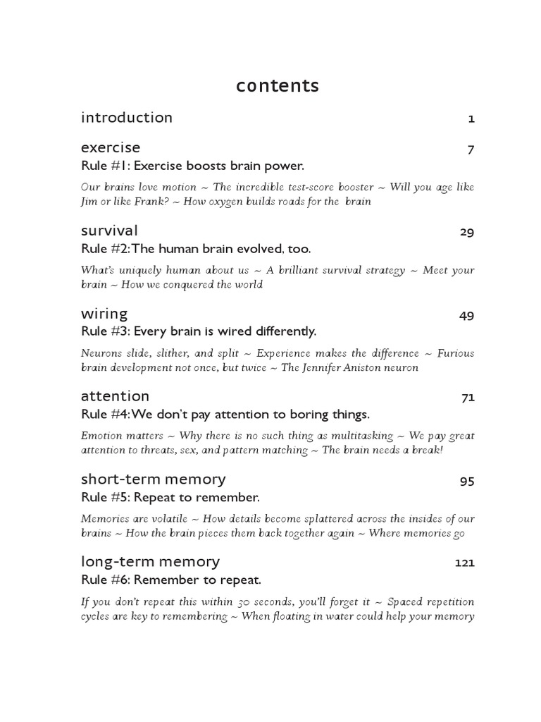 Brain Rules: Boosting Power & Memory | PDF