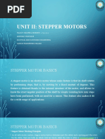 Iind Unit Stepper Motors