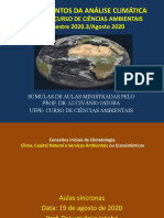 análise climática AULA 19 DE AGOSTO