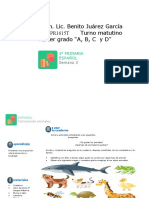 3° Español Semana3 Conociendoanimalessalvajes