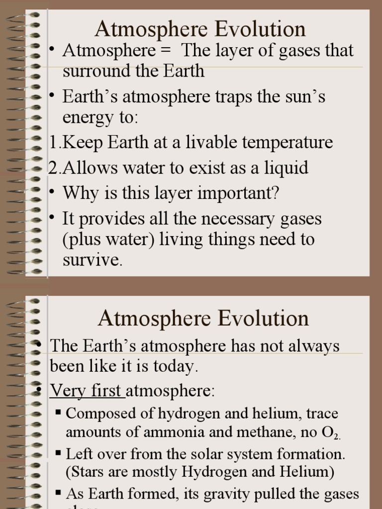 Atmosphere Evolution Interaction | PDF | Atmosphere Of Earth | Atmosphere