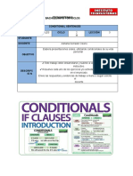 Tecnisistemas Bachillerato Por Ciclos: Conditional Sentences Asignatur A Ciclo Lección Studiante Docente