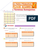 Agrupamos Términos Semejantes para Segundo de Primaria