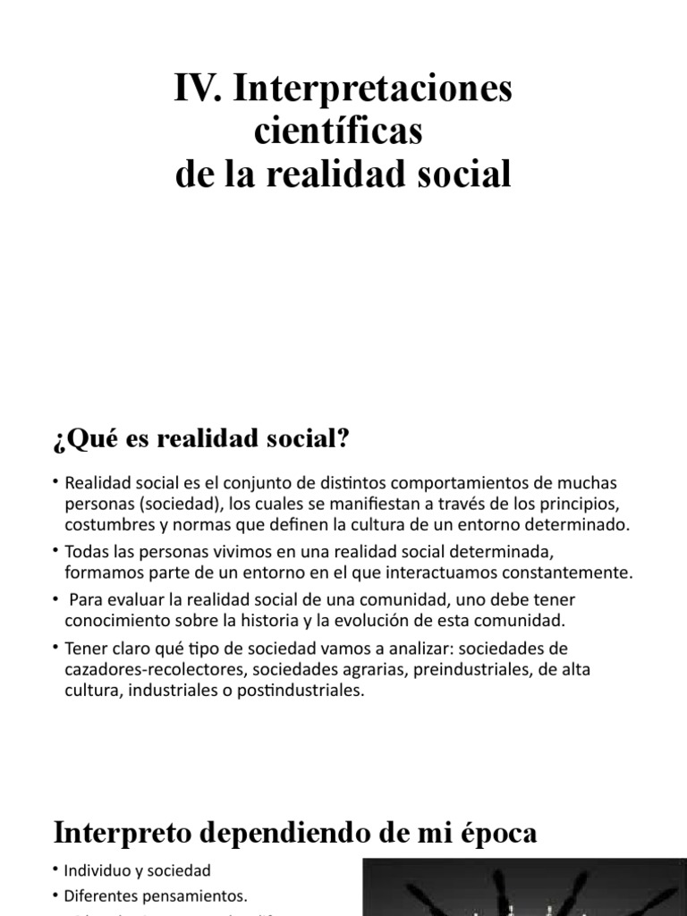 Interpretaciones Científicas de La Realidad Social | PDF | Karl Marx ...