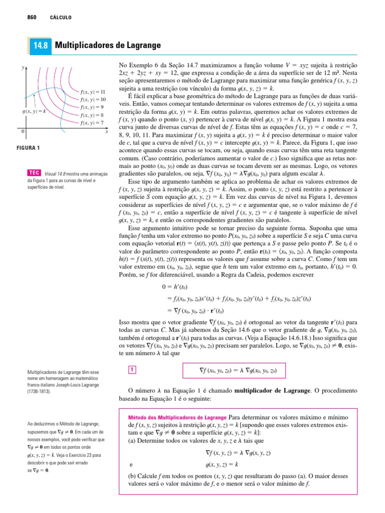 Multiplicadores de Lagrange | PDF | Curva | Equações
