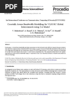 Crosstalk Aware Bandwidth Modelling For VLSI RC Global Interconnects Using 2