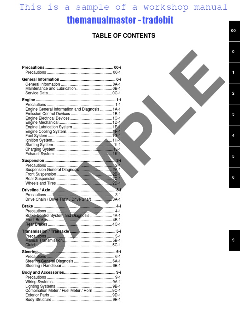 Sample: Themanualmaster - Tradebit | PDF | Transport | Manufactured Goods