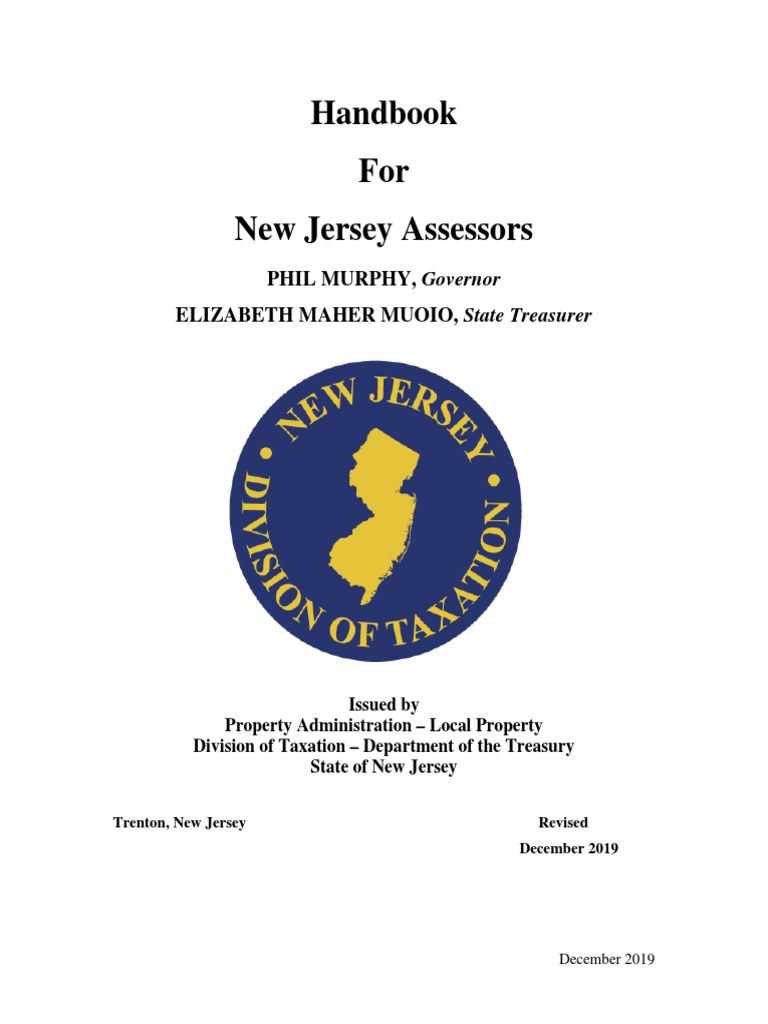 New Jersey Assessors PDF PDF Taxation In The United States Real