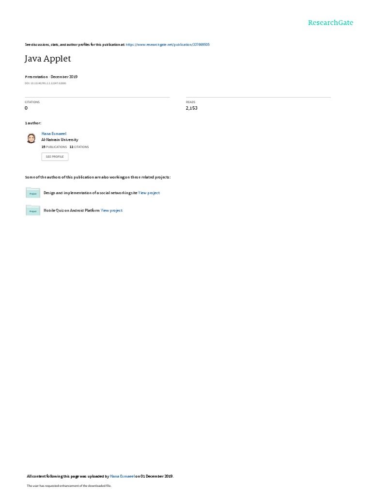 Java Applet PDF | PDF | Typefaces | Application Software