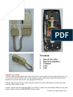 Farfisa 724n Intercom Handset Data Sheet PDF