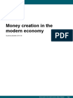 Money Creation in The Modern Economy: Quarterly Bulletin 2014 Q1