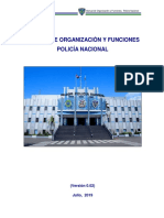 Manual de Funciones de La Policia Nacional 3 de Julio 2019