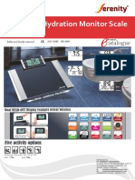 Body Fat/Hydration Monitor Scale: Five Activity Options