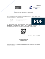 Constancia - Registro - 20541612395 PDF