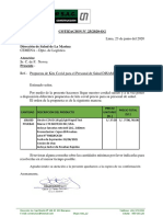 COTIZACION 025 - 026.2020 - Pruebas Rápidas - La Marina PDF