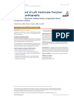 Assessment of Left Ventricular Function by Echocardiography