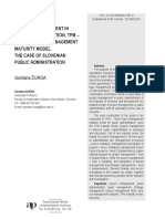 Project Management in Public Administration. TPM - Total Project Management Maturity Model. The Case of Slovenian Public Administration