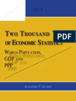 Alexander V. Avakov - Two Thousand Years of Economic Statistics - World Population, GDP and PPP (2010)