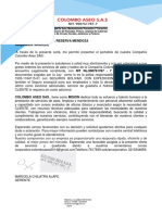 Colombo Aseo - Cotizacion Reserva Mendoza Fachada PDF