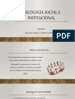 Psicologia Social e Institucional