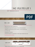 ALC 342 Unit 1 The History of The Flute