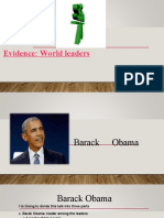 Evidence: World Leaders