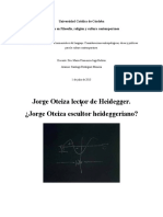 Jorge Oteiza Lector de Heidegger