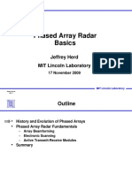Phased Array Radar Basics: Jeffrey Herd MIT Lincoln Laboratory
