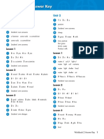 Answer Key Workbook 2: Unit 1 Unit 2