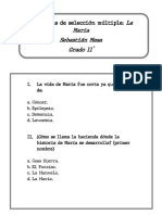 Preguntas de Selección Múltiple - La Maria - Sebastián Mesa 11° PDF