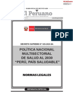 Politica Nacional Multisectorial de Salud Al 2030