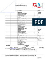 Customer Satisfaction Survey Form: Organization Name