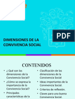 Dimensiones de La Convivencia Social