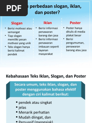 Iklan Slogan Dan Poster