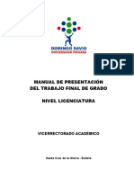 Manual de Presentación Del Trabajo Final de grado-UPDS Corregido-2