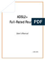 ADSL2+ Full-Rated Router: User's Manual