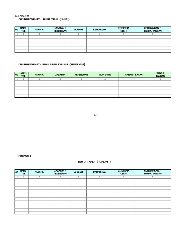 Form Buku Tamu