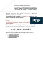 Principio de Le Chatelier