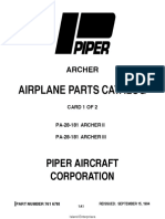 Piper PA-28-181 Archer airplane parts catalog
